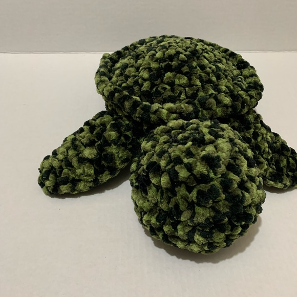 Sea Turtle Handmade Crocheted Large Plush Stuffed Sea Turtle - Picture 11 of 16